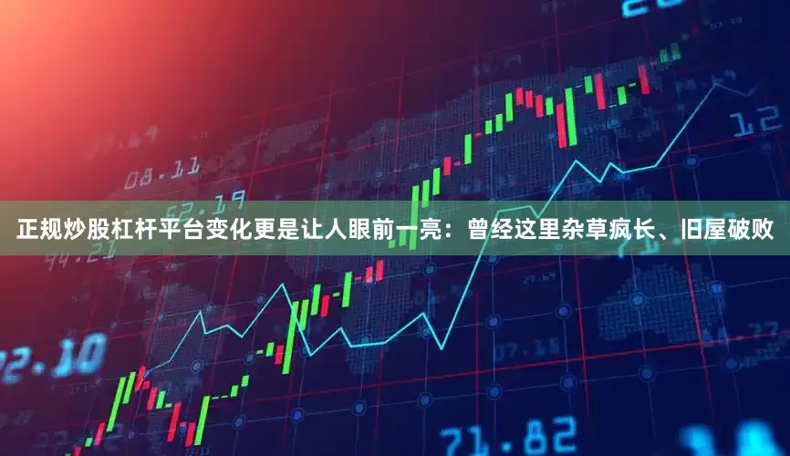 正规炒股杠杆平台变化更是让人眼前一亮：曾经这里杂草疯长、旧屋破败